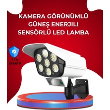 Aksiyon Global Uzaktan Kumandalı Güneş Enerjili LED Güvenlik Lambası Kamera Tipi Hareket Sensörlü ( Lisinya )