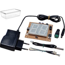 Devre Dünyası Kutulu Dc 12V Termometre Sıcaklık Ölçer Öğrenci Elektrik Devresi Hobi Deney Seti