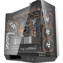 Quantum Gaming Proxima Siyah 4 Adet Argb Fan 390MM VGA Temperli Cam ve Type-C Bağlantılı 850W Gaming Kasa