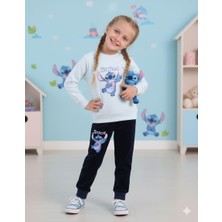 Kidello Mavi Kadife Kız Çocuk Eşofman Takımı Blue Koala Baskılı 3-4 ve 7-8 Yaş | Yumuşak & Şık