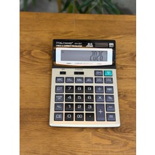 İtalyano Italyano KA-031 12 Haneli Güneş Enerjili Masaüstü Hesap Makinesi - 99 Adım Kontrollü