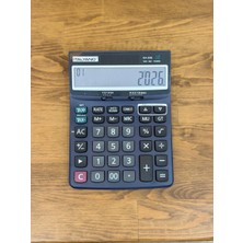 İtalyano Italyano KA-035 Güneş Enerjili Çift Güç Kaynaklı 12 Haneli Masaüstü Hesap Makinesi - 100 Adım Kontrol & Düzeltme Özellikli