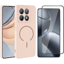 Vendas Xiaomi 14T Pro Kılıf M-Safe Şarj Özellikli Zore Meta Kapak + Cam Ekran Koruyucu