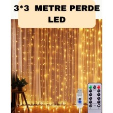 Evyora Iç ve Dış Mekan Perde LED – Bahçe, Balkon ve Veranda Için