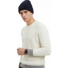 Unisex Fitilli Katlamalı Kışlık Kalın Triko Bere – Basic Stil, Sıcak Tutan, Yumuşak Doku, Dokuma Etiketli, Esnek Yapılı, Günlük Kullanıma Uygun Şapka Unisex Kışlık Fitilli Triko Bere –