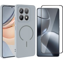 Vendas Xiaomi 14T Pro Kılıf M-Safe Şarj Özellikli Zore Meta Kapak + Cam Ekran Koruyucu