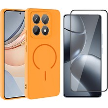 Vendas Xiaomi 14T Pro Kılıf M-Safe Şarj Özellikli Zore Meta Kapak + Cam Ekran Koruyucu