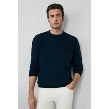 Polo Club Bisiklet Yaka Regular Fit Desenli Triko Kazak