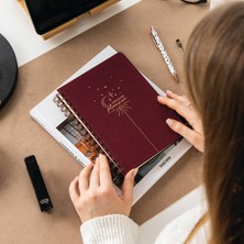 Shop A Way A5 Spiralli Keten Süresiz Planlayıcı Ajanda Bordo