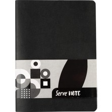 Shop A Way Defter 15 x 21 Çizgili Siyah