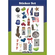 Shop A Way Vintage Retro Laptop Tablet Telefon Ajanda Motor Sticker Suya Dayanıklı Etiket MDL10