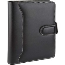 Shop A Way 2k 4653 Ajanda Tarihsiz Kareli 14X20 Cm. Ajanda/defter Hesap Makineli Suni Organizer, Siyah