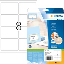 Shop A Way Gönderim Etiketleri, 25 Yaprak, 99,1 x 67,7 Mm, A4 Sayfa Başına 8 Adet, 200 Çıkartma, Kendinden Yapı