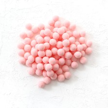 Shop A Way Bimotif Peluş Ponpon, 1.5 cm 50 Adet Açık Pembe