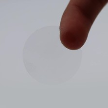 Shop A Way , Hazır Al Şeffaf Çap Kapatma Etiketi Rulo Etiket, 30MM x 30MM Çap 900 Adet, Yuvarlak Transparan Sti