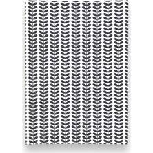 Shop A Way Amerikan Ciltli, A5 Kareli Not Defteri, 64 Yaprak, 90 Gr. Ivory Kağıt, 6 Farklı Kapak Tasarımı (Mavi