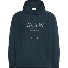 Calvin Klein Erkek Yeşil Calvin Klein Ls Premıum Fleece Calvın Graphıc Erkek Yeşil Sweatshirt