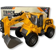 Toyska Pilli Işıklı Sesli 360° Hareketli Inşaat Kepçesi – Çarp Dön Özellikli