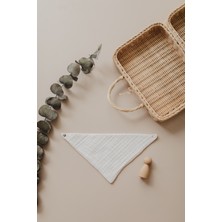 Muuike Müslin Bebek Önlüğü Çift Katlı Çıtçıtlı Boyunluk