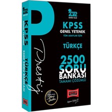 Yargı Yayınevi KPSS 2022 Genel Yetenek Türkçe Prestij Seri Tamamı Çözümlü 2500 Soru Bankası