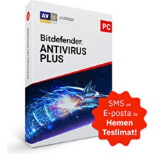 Bitdefender Antivirus Plus Lisans - 3 Kullanıcı - 3 Yıl Abonelik Süresi ile Güçlü Koruma
