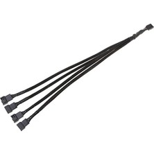 Alfais 4987 4 Pin Fan Çoklayıcı Y Pwm Çoklayıcı Splitter Kablosu 4 Port