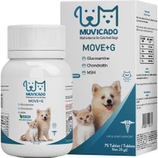 Muvicado Kedi ve Köpeklerde Eklem Sağlığı Destekleyici Glukozamin Tablet Glukozamin Msm Chondroitin