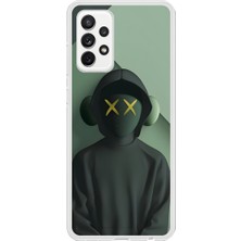 Dali Design Samsung Galaxy A72 Uyumlu Şeffaf Kılıf No Face 1 Tasarımlı