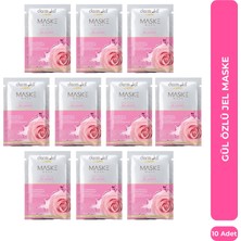 Dermokil Aydınlatıcı Gül Özlü Jel Maske 15 ml x 10 Adet