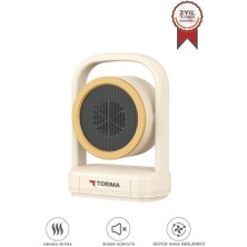 Mini Isıtıcı Fan | Taşınabilir Sessiz Hızlı Isıtma | 500W Kompakt Isıtıcı Torima HT-100 Bej