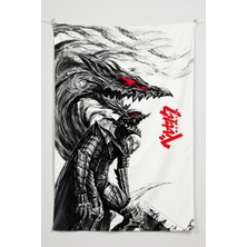 Charmbi Berserk Duvar Örtüsü – Çok Renkli Anime Temalı Kumaş Oda Dekoru Tapestry