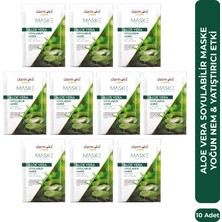Dermokil Soyulabilir Aloe Vera Jel Yüz Maskesi 15 ml x 10 Adet