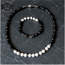 Asteria Elite Oniks Havlit Nazardan Korunma ve Huzur Kolye Bileklik Seti