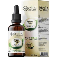 Hype Store Kaoils Argan Yağı 30 ml | Argania Spinosa Kernel Oil | Soğuk SIKIM%100 Doğal Taşıyıcı Yağ | Saç ve C