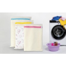 Hype Store 3'lü Çamaşır Yıkama Filesi Seti Renkli Fermuarlı File (3)