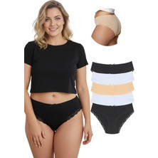 New Lilla 1009 Bato Paça Dantelli 5'li Kadın Külot Paketi