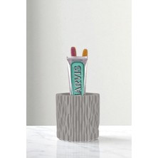 Evene Diş Fırçalığı Diş Fırçalık Diş Fırçası Standı Diş Fırçası Tutucu Gri Renk Model 78