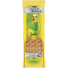 Hype Store Gold Wings Meyveli Muhabbet Kuşu Krakeri, 3'lü