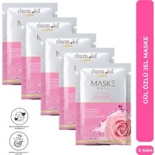 Dermokil Aydınlatıcı Gül Özlü Jel Maske 15 ml x 5 Adet