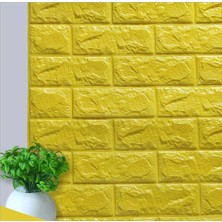 Renkli Duvarlar Kendinden Yapışkanlı 3D Duvar Kağıdı Paneli 70x77 Cm