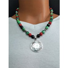 Asteria Elite Akik Oniks Jasper Denge, Güç ve Nazardan Koruma Kolyesi