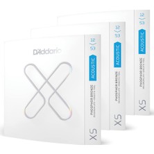 Hype Store D'addario Gitar Telleri - Xs Fosfor Bronz Kaplamalı Akustik Gitar Telleri - XSAPB1253-3P - Pürüzsüz