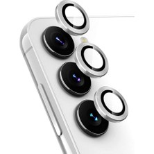 Hype Store Lavderuar Görüntü Kalitesi Bozmayan Kamera Lens Koruyucu Safir (Sapphire) (Gümüş, S24 Fe)