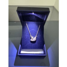 Gözde Aksesuarım Işıklı Kutusunda Gold Kuğu Kolye Çelik