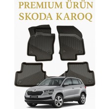 Black Gold Skoda Karoq Uyumlu 3D Oto Paspas Premium