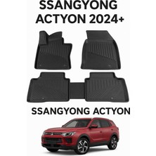 Black Gold Ssangyong Actyon 2024+ Uyumlu 3D Oto Paspas Premium