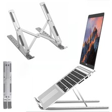 Hype Store Taşınabilir Kılıflı Laptop Standı Alüminyum Notebook Tablet Stant Kaymaz Metal Dizüstü Bilgisayar St