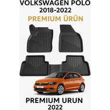 Black Gold Volkswagen Polo 2017-2022 Uyumlu 3D Oto Paspas Premium