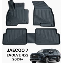 Black Gold Jaecoo 7 Evolve 4x2 2024+ Uyumlu 3D Havuzlu Oto Paspas Premium
