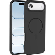 iPhone 17 Air Kılıf M-Safe Şarj Özellikli Zore Meta Kapak - Siyah